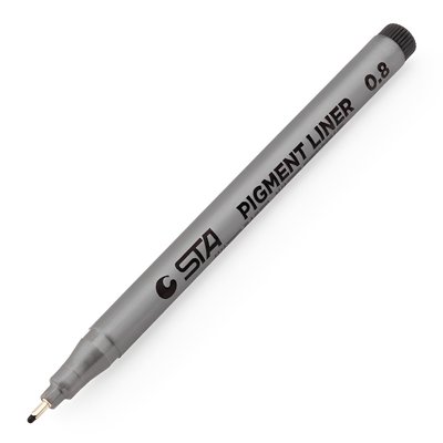 Лайнер ручка STA 0.8 толщина линии 0,8 мм