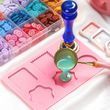 Силіконова форма для сургучу Рожева 13.2х8.5 см (WAX-F-05)