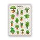 Сет наклейок MriyTaDiy House Plants 10х15 см