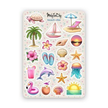 Сет наклеек MriyTaDiy Beach Vibe 10х15 см