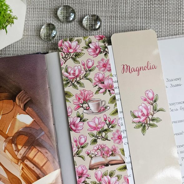 Двостороння закладка для книги MriyTaDiy 5х16 см Magnolia