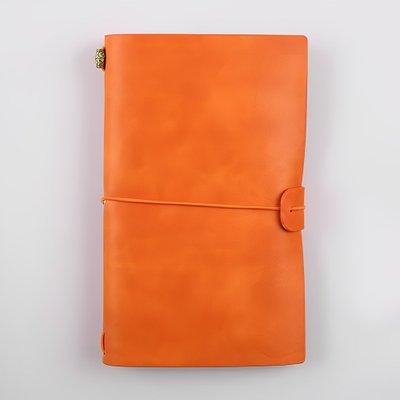 Блокнот для скрапбукинга в линию Оранжевый 20x12 см