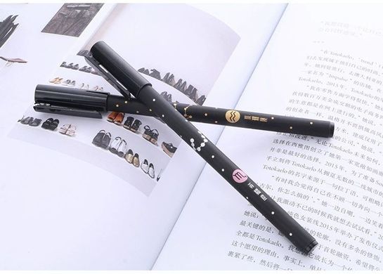 Гелевые ручки 0.5 мм Vience набор 12 штук Созвездия Black (C3282) (УЦЕНКА)