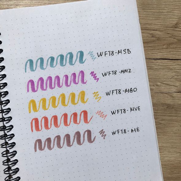 Zebra Mildliner Вrush Pens набор из 15 цветов WFT8-15C