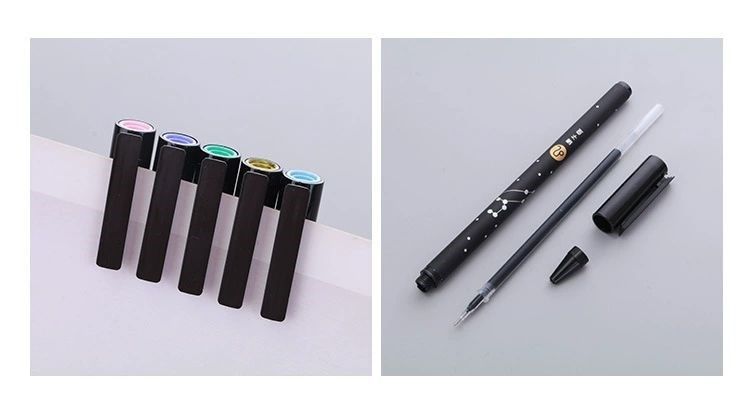 Гелеві ручки 0.5 мм Vience набір 12 штук Сузір'я Black (C3282) (УЦІНКА)