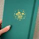 Блокнот в крапку А5 для Bullet Journal Зелений Гриби з сріблястим зрізом 80 аркушів 180 г/м² (УЦІНКА)