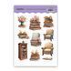 Сет стикерів BuJoBox Old books 10х15 см