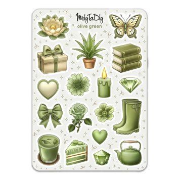 Сет наклеек MriyTaDiy Olive Green 10х15 см