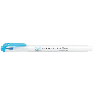 Mildliner Brush Pen двосторонній Zebra Блакитний (WFT8-MCYA)