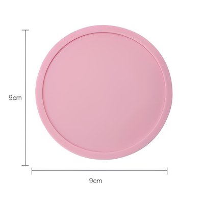 Кругла силиконова форма для сургучу Рожева 9 см (WAX-F-08)