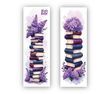 Двостороння закладка для книг BuJoBox Книги у бузку 4,6&times;14,6 см