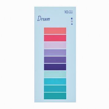 Стикеры-закладки для заметок Dream цветные 10 цветов (6941731551178)