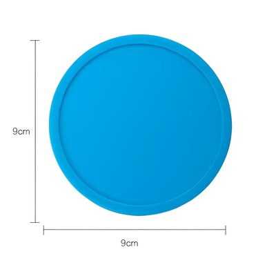 Круглая силиконовая форма для сургуча Голубая 9 см (WAX-F-09)