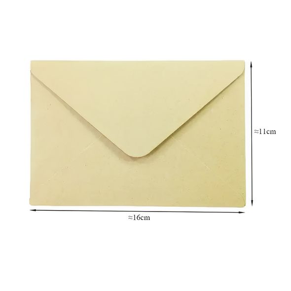 Набір конвертів з крафт паперу 10 шт 11х16 см (9547212546274)