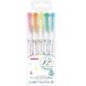 Zebra Mildliner Вrush Pens набір з 5 кольорів №1 WFT8-5C