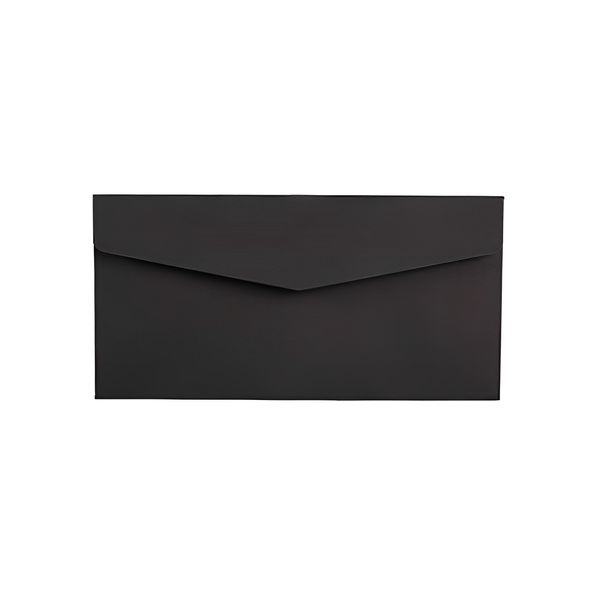 Конверт из крафт бумаги Черный 10Х22 см