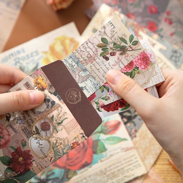 Набір матеріалів для скрапбукінгу SIMNO Letter From Flowers 154 шт 18x23 см