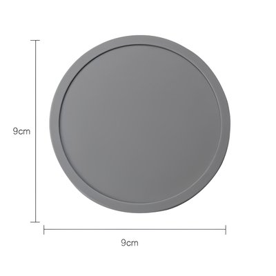 Кругла силиконова форма для сургучу Сіра 9 см (WAX-F-11)