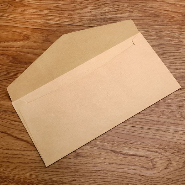 Конверт из крафт бумаги Светло-коричневый 10Х22 см