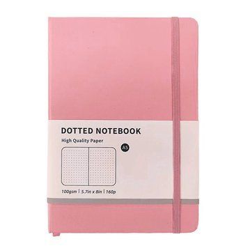 Блокнот в точку A5 для Bullet Journal Розовый 160 страниц 100 г/м&sup2;