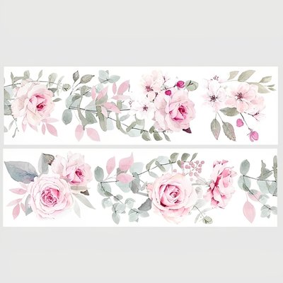 Декоративний скотч Рожева троянда 5 см х 2 м (6974789160016-7)