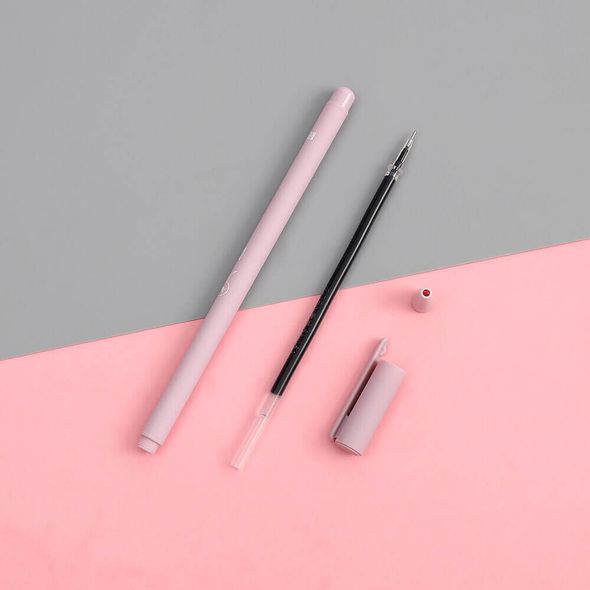 Матові гелеві ручки Jianwu набір з 6 штук Рожеві