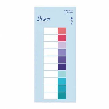 Стикеры-закладки для заметок Dream белые с цветным 10 цветов (6941731551215)