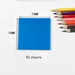 Набор прозрачных стикеров для заметок Голубые 7.5х7.5 см 50 шт (TWN-10-75-B)