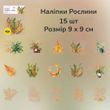 Набір стікерів Have a good day Рослини 15 шт
