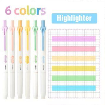 Маркеры на водной основе Shands Highlighter 6 шт