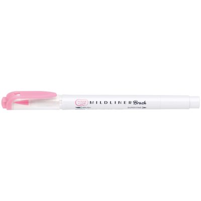 Mildliner Brush Pen двухсторонний Zebra Розовый (WFT8-MP)