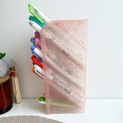 Органайзери для ручок пластмасовий Рожевий 20.5х9х5 см