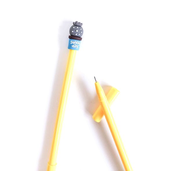 Гелева ручка Кактус жовта 17 см