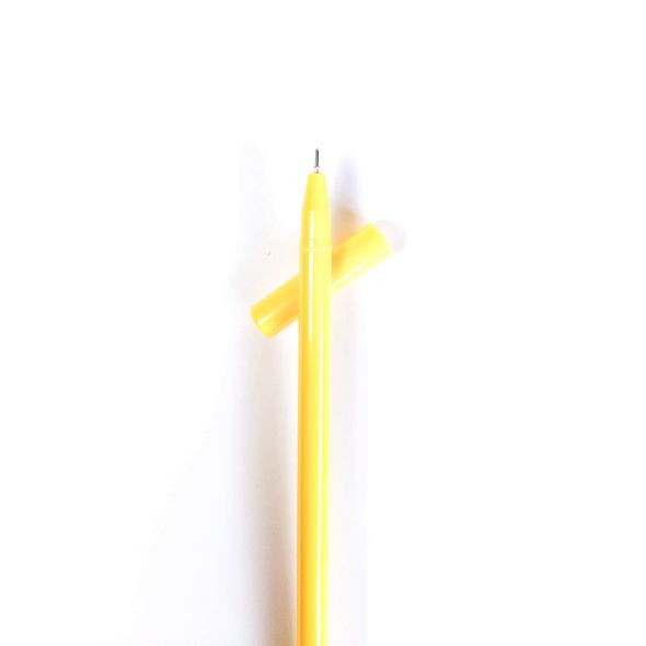 Гелевая ручка Кактус желтая 17 см