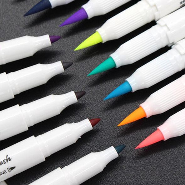 Mildliner Brush Pen двосторонній Zebra Темно-пурпурний (WFT8-MFU)