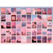Міні стікербук на 50 наклейок 4х6 см Рожеві хмари