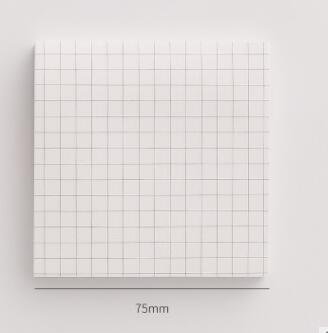 Набір стікерів Нотатки в клітинку на білому папері 7.5*7.5 см