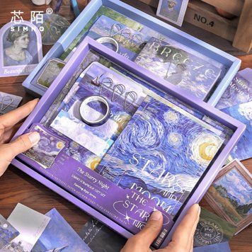 Набір матеріалів для скрапбукінгу SIMNO 18x23 см Ван Гог (УЦІНКА)