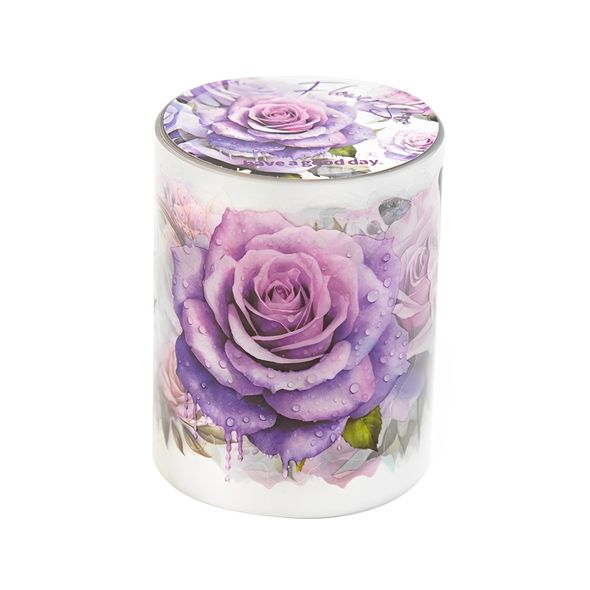 Декоративний скотч Have a good day Фіолетові троянди 5 см х 2 м (MHD-YJHH005)