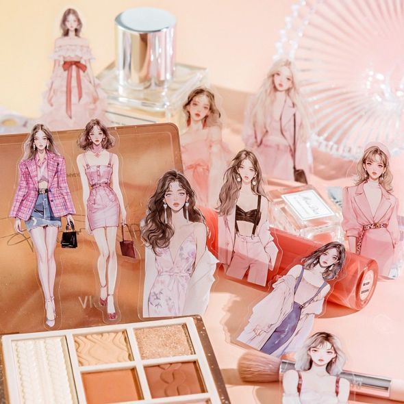 Набір стікерів MO CARD Pink fashion 30 шт (MMK0H202)