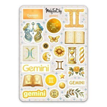 Сет наклеек MriyTaDiy Gemini 10х15 см