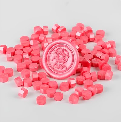 Набір сургучу в таблетках Неоново-рожевий 100 шт (WAX-100-31)
