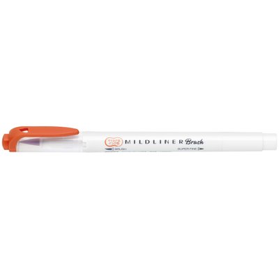 Mildliner Brush Pen двухсторонний Zebra Красный (WFT8-MVE)