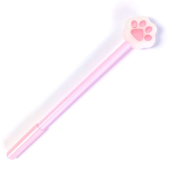 Гелева ручка Котик рожева 17 см