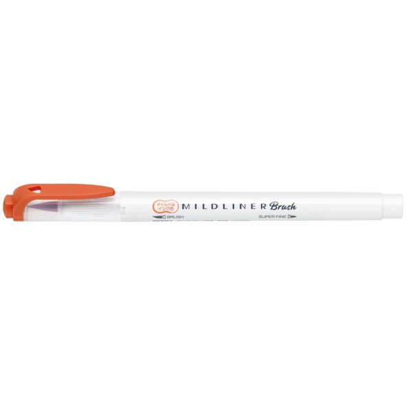 Mildliner Brush Pen двосторонній Zebra Червоний (WFT8-MVE)