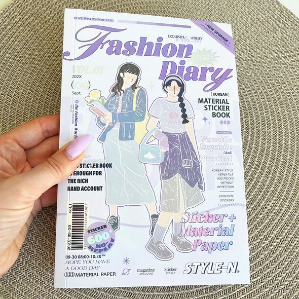 Стікербук 50 аркушів SIMNO Fashion diary 14х21 см (XM2309HXSC-001A)