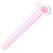 Гелевая ручка Котик розовая 17 см