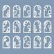 Набір стікерів для скрапбукінгу Mr. Рaper Рамки Блакитні 30 шт (MG034-0068)