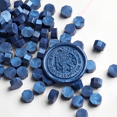 Набор сургуча в таблетках Темно-синий 100 шт (WAX-100-32)