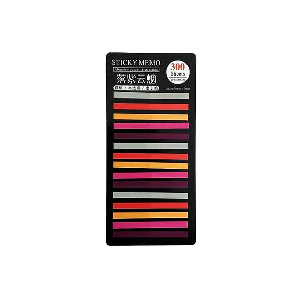 Стикеры-закладки для заметок Розовые 5 цветов 300 шт (MEMO-300-15-P)